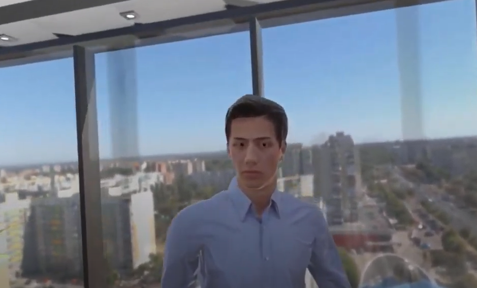 VR job interview simulation